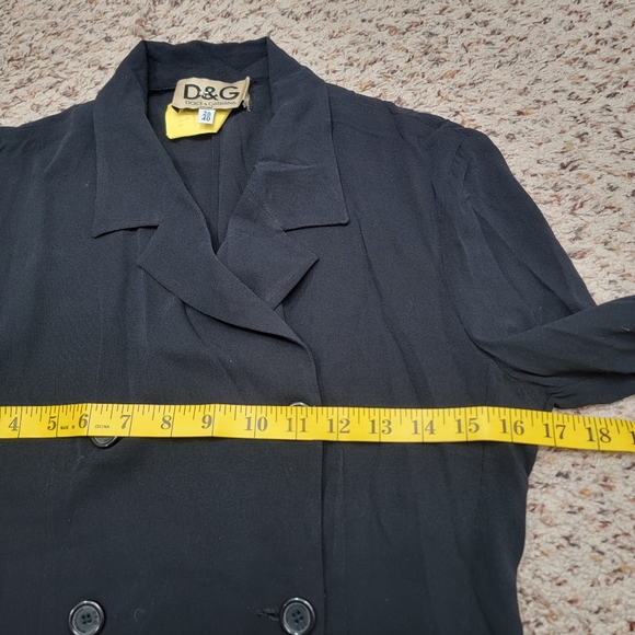 DOLCE & GABBANA VINTAGE SILK BLOUSE, SIZE 26/40 - Picture 7 of 10